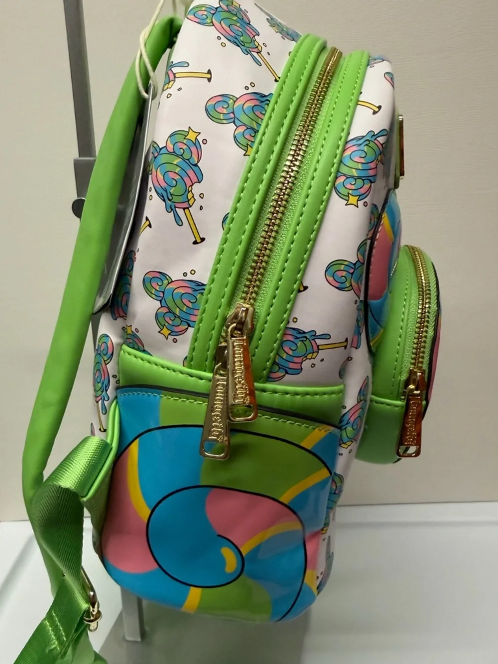Disney Parks Loungefly Mickey Lollipop Mini Backpack Candy Ears NWT Disney Eats
